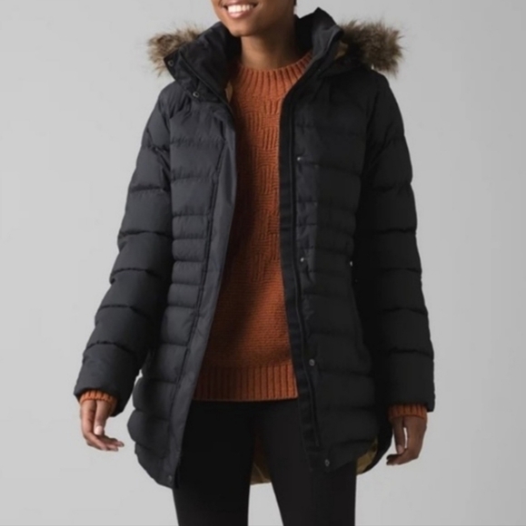 NEW! PRANA Shiroma Duck Down Puffer Jacket Coat Removeable Faux Fur Hood. - Picture 1 of 13